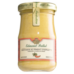 Moutarde au Piment d'Espelette von Fallot, Dijonsenf mit Piment d'Espelette aromatisiert, 105 g