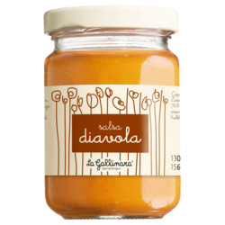 Scharfe Würzcreme ,Salsa diavola' von La Gallinara, Zum Würzen von Saucen, 130 g