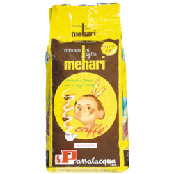 Mehari Espressobohnen von Passalacqua, 50% Arabica, 50% Robusta, 1.000 g