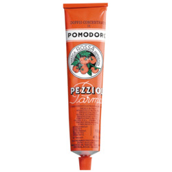 Tomatenmark ,Marca Rossa' von Pezziol, Doppelt konzentriert, herb-fruchtig, 130 g