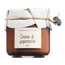 Creme aus Piemonteser Kirschpaprika von Cascina San Giovanni, Crema di peperoncini, 80 g