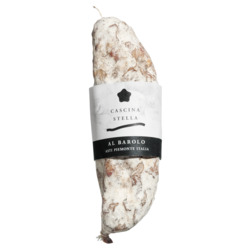 Salame al Barolo von Cascina Stella, Salami mit Barolo, 200-210 g, ca. 200 g