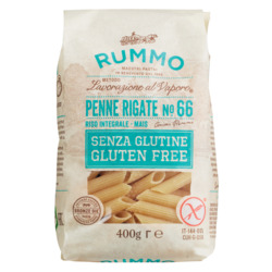 Penne Rigate N°66, glutenfrei von Rummo, Glutenfreie Nudeln, 400 g