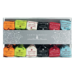 Tartufi dolci misti, 6 Sorten von Antica Torroneria Piemontese, Schokoladentrüffel gemischt, 12er Etui, 165 g