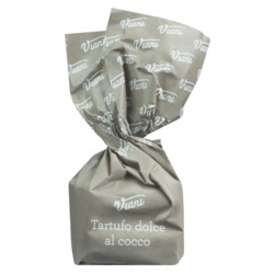 Tartufi dolci al cocco von Viani, Weiße Schokoladentrüffel mit Kokos und Piemont Haselnüssen, 1.000 g