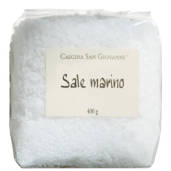 Sale marino von Cascina San Giovanni, Grobes Meersalz aus Sizilien, 400 g