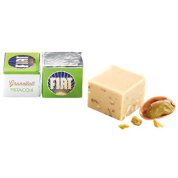 Cremino Fiat Granellato mit Pistazie von Majani, Packung mit 100 Fiat Granellati Cremini, 930 g