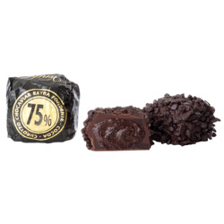 Cubotto Chocoviar 75% Praline von Venchi, Zartbitterschokolade mit Cremefüllung, lose, 1.000 g