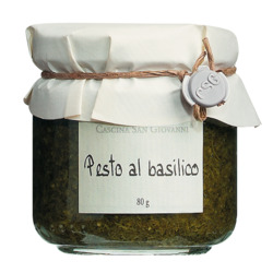 Basilikumpesto von Cascina San Giovanni, Pesto al basilico, 80 g