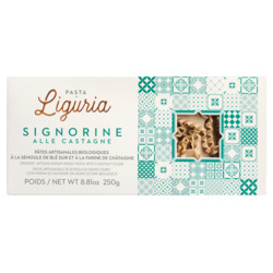 Signorine alle Castagne, Bio von Pasta di Liguria, Nudeln aus Hartweizengrieß und Kastanienmehl, 250 g