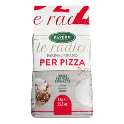 Pizzamehl ,Type 00‘ von Favero, Weichweizenmehl speziell für Pizza, 1.000 g