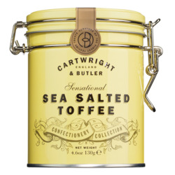 Sea Salted Toffees von Cartwright & Butler, Karamellbonbons mit Meersalz, 130 g