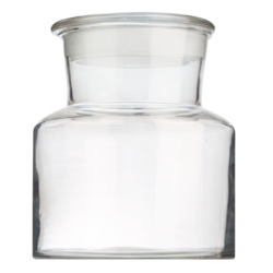 Aufbewahrungsglas mit Deckel von House Doctor, Zylinderglas, klein, 2.000 ml