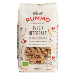 Vollkorn-Penne rigate, Bio von Rummo, Vollkornnudeln, 500 g