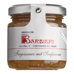 Salsa di fichi von Barbieri, pikant-süße Feigensauce mit Senfgeschmack, 106 ml
