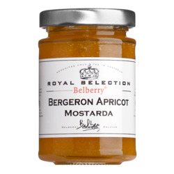 Senfsauce aus Aprikosen von Belberry, Mostarda Bergeron Apricot, 120 g