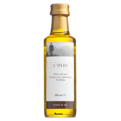 Olivenöl mit Aroma von schwarzen Trüffeln von Viani & Co., Olio d'oliva al tartufo, 100 ml