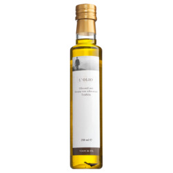 Olivenöl mit Aroma von schwarzen Trüffeln von Viani & Co., Olio d'oliva al tartufo, 250 ml