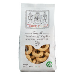 Taralli Tradizionali Pugliesi von Terre dei Trulli, Salzgebäck mit nativem Olivenöl extra, 250 g
