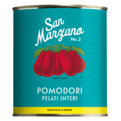 San Marzano Tomaten ,Vintage‘, 800 g Dose von Il pomodoro più buono, Pomodori pelati di San Marzano, ganz & geschält, 800 g