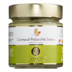 Crema al Pistacchio, gesalzen von Scyavuru, Süße Pistaziencreme mit Salz, 200 g