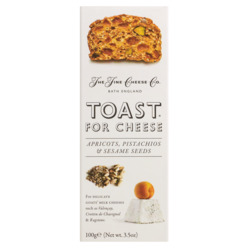 Toast for Cheese mit Pistazie von The Fine Cheese Company, mit Aprikosen, Pistazien & Sonnenblumenkernen, 100 g