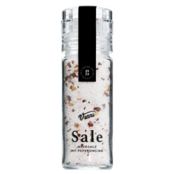 Sale al peperoncino von Viani, Grobes Meersalz mit Chili, Mühle, 90 g