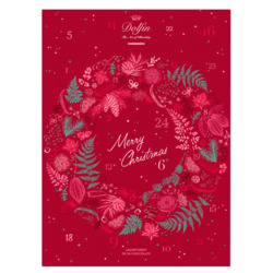 Adventskalender mit Zartbitter- und Vollmilchnapolitains von Dolfin, Calendrier de l’avent, 108 g