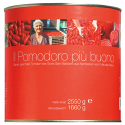 San Marzano Tomaten, 2.500 g von Il pomodoro più buono, Dosentomaten, ganz & geschält, 2.500 g
