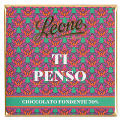 Schokoladentafel in Grußkarte ,Ti Penso‘