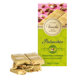 Weiße Schokolade mit ganzen Pistazien