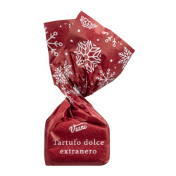 Tartufi dolci extraneri natale von Viani, Extra dunkle Schokoladenpralinen mit Haselnüssen, Weihnachtsedition, lose, 1.000 g