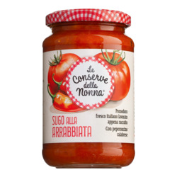 Sugo all’arrabbiata von Le Conserve della Nonna, Scharfe Tomatensauce mit Chili, 350 g
