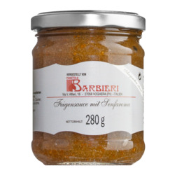 Salsa di fichi von Barbieri, pikant-süße Feigensauce mit Senfgeschmack, 212 ml
